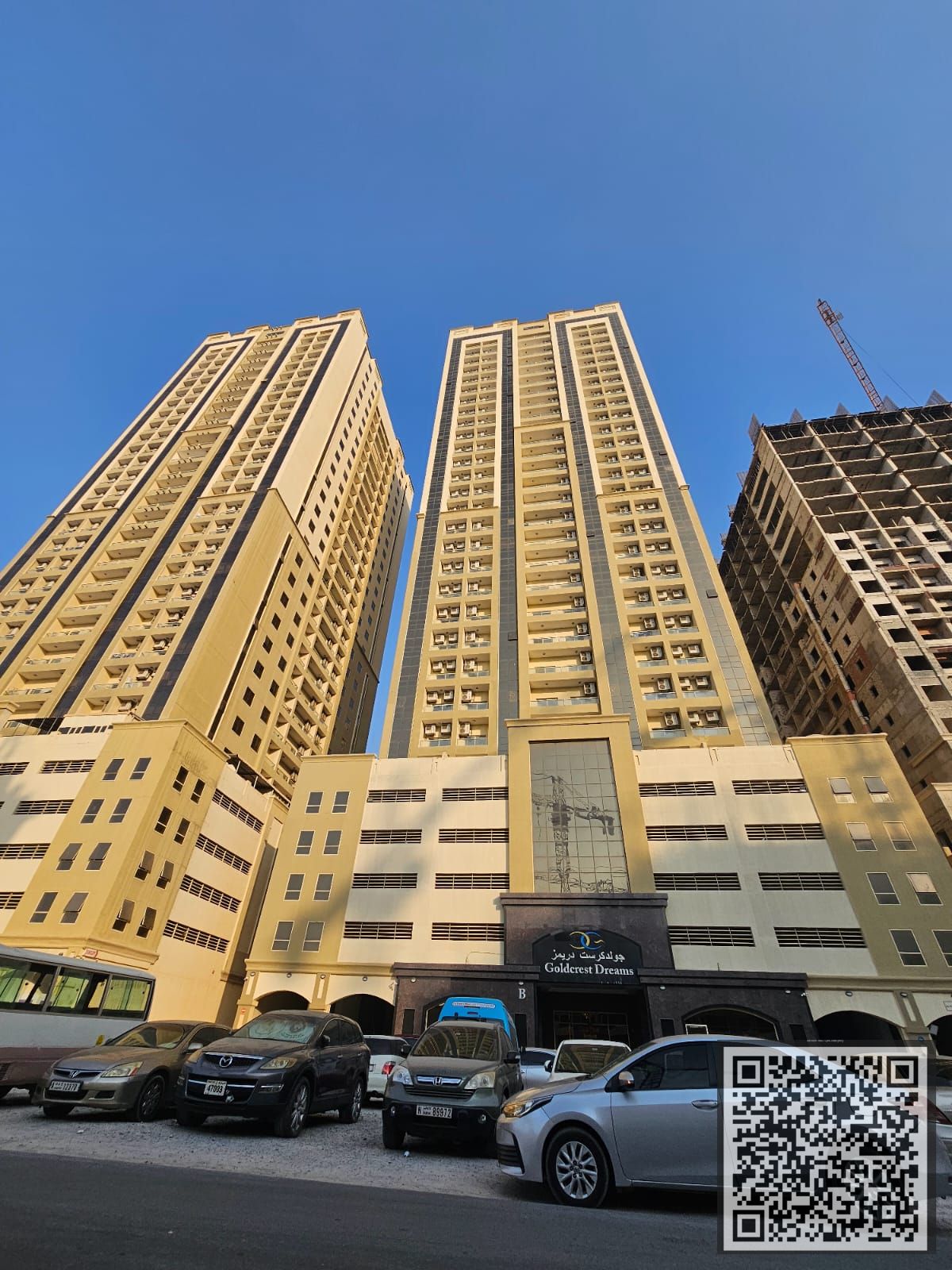 SPACIOUS VACANT BRAND NEW TWO BEDROOM HALL ROAD VIEW IN GOLD CREST TOWER,B AJMAN