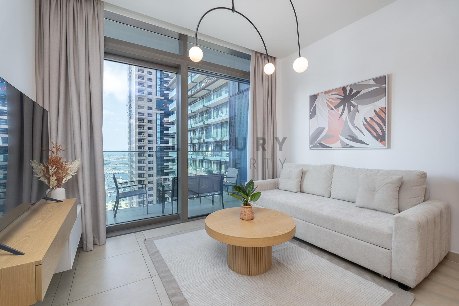 Fully Furnished | Vacant | Marina and Sea View