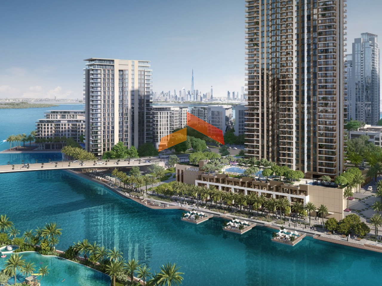 Lagoons & Burj View | Best Layout | Beachfront